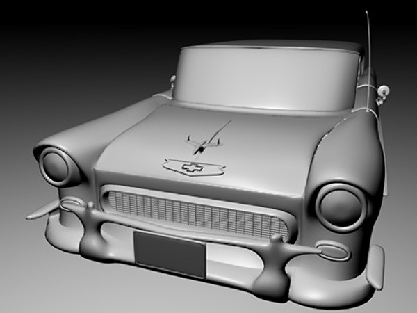3dsmax classic chevrolet - Chevrolet 1950s Bel Air (With Interior)... by Whong